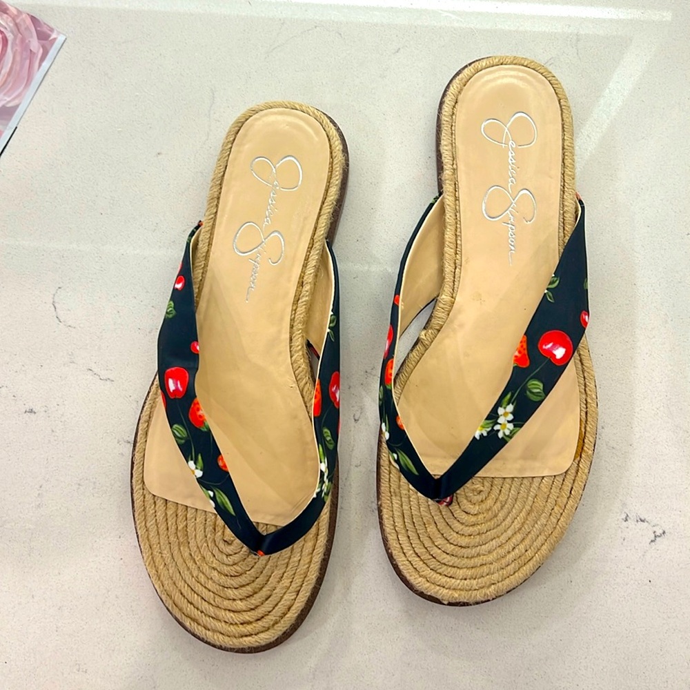 Jessica Simpson slippers shoes size 9 1/2